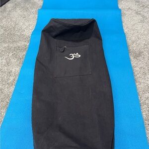 Black Yoga Mat Bag with Om Symbol